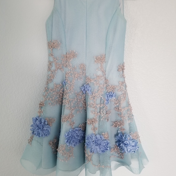 Blue dress - size 10-12 excellent condition - Picture 1 of 8